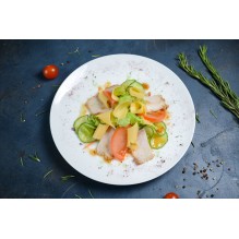 Салат из буженины с овощами в кисло-сладкой заправке, 150 гр.